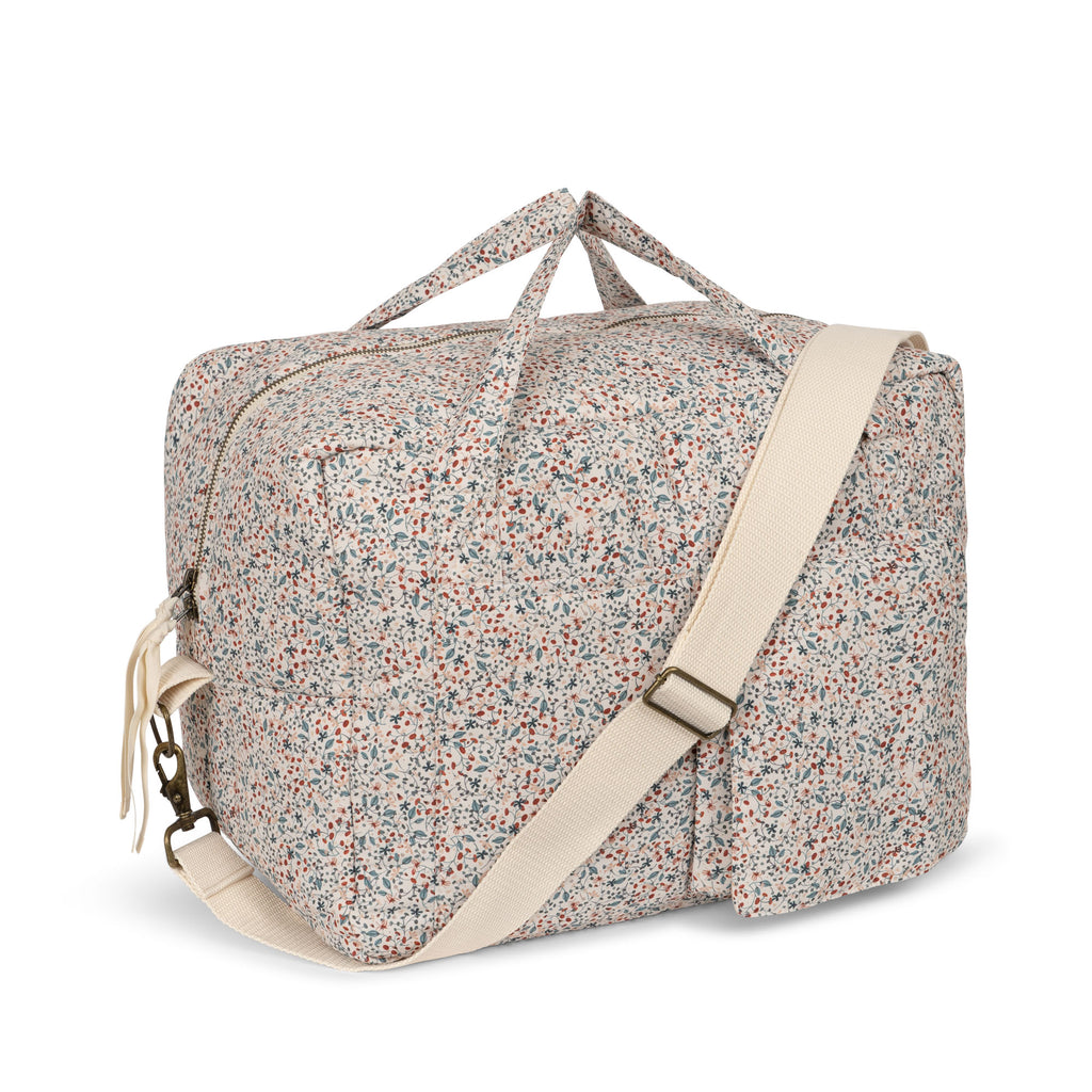 Fashionable changing bag with floral pattern