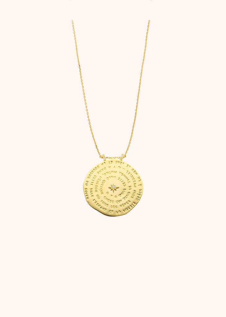 DIWALI EMPREINTE NECKLACE 24-carat fine gold plating