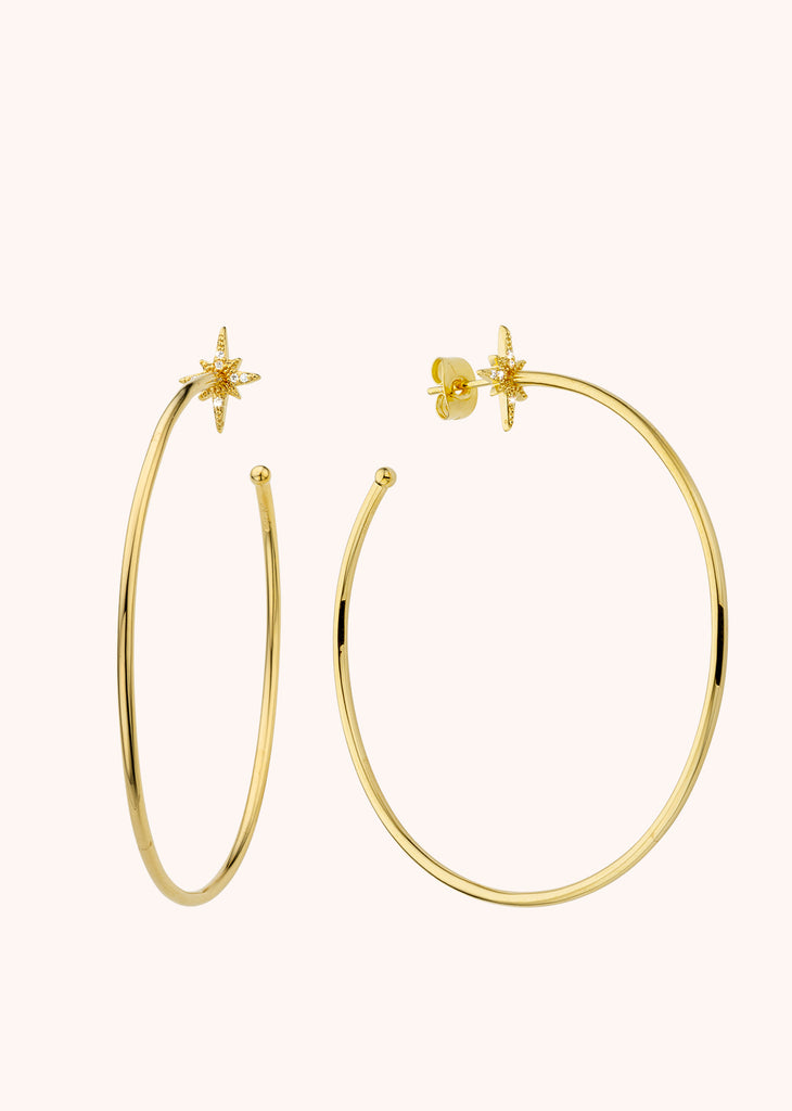 DIWALI LOVELY HOOPS EARRINGS 24-carat fine gold plating