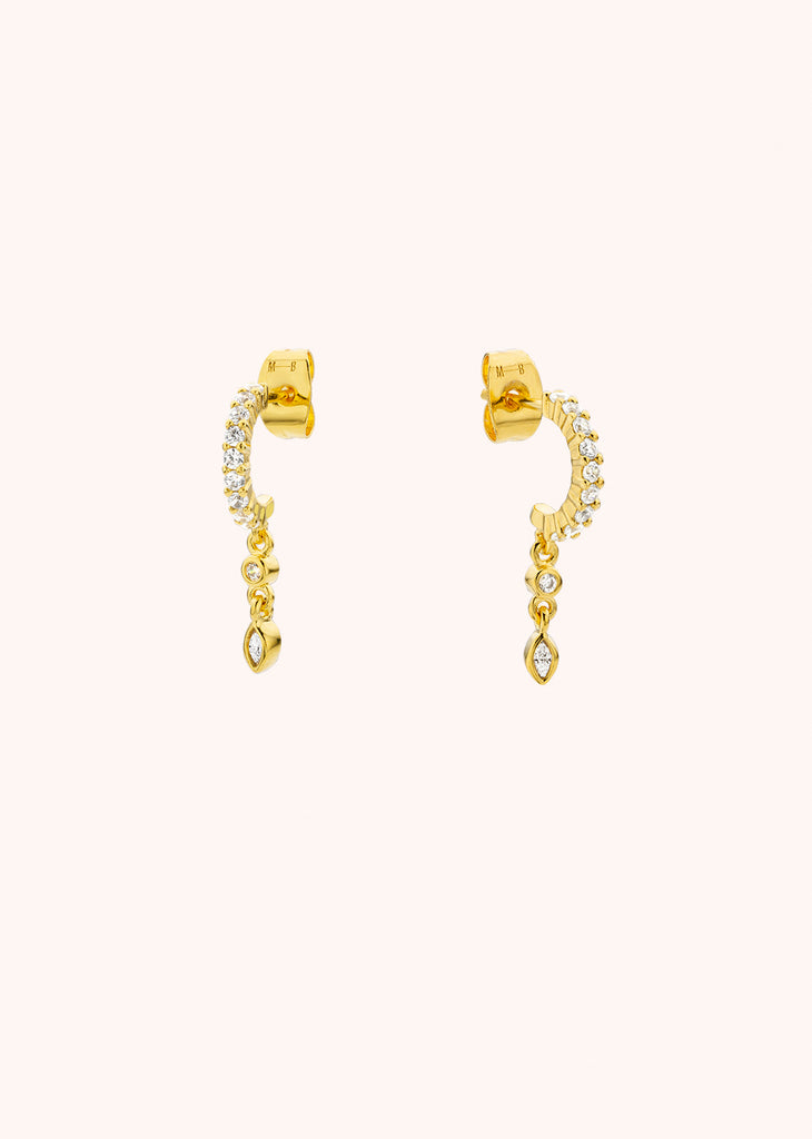 GATSBY EARRINGS 24-carat fine gold plating