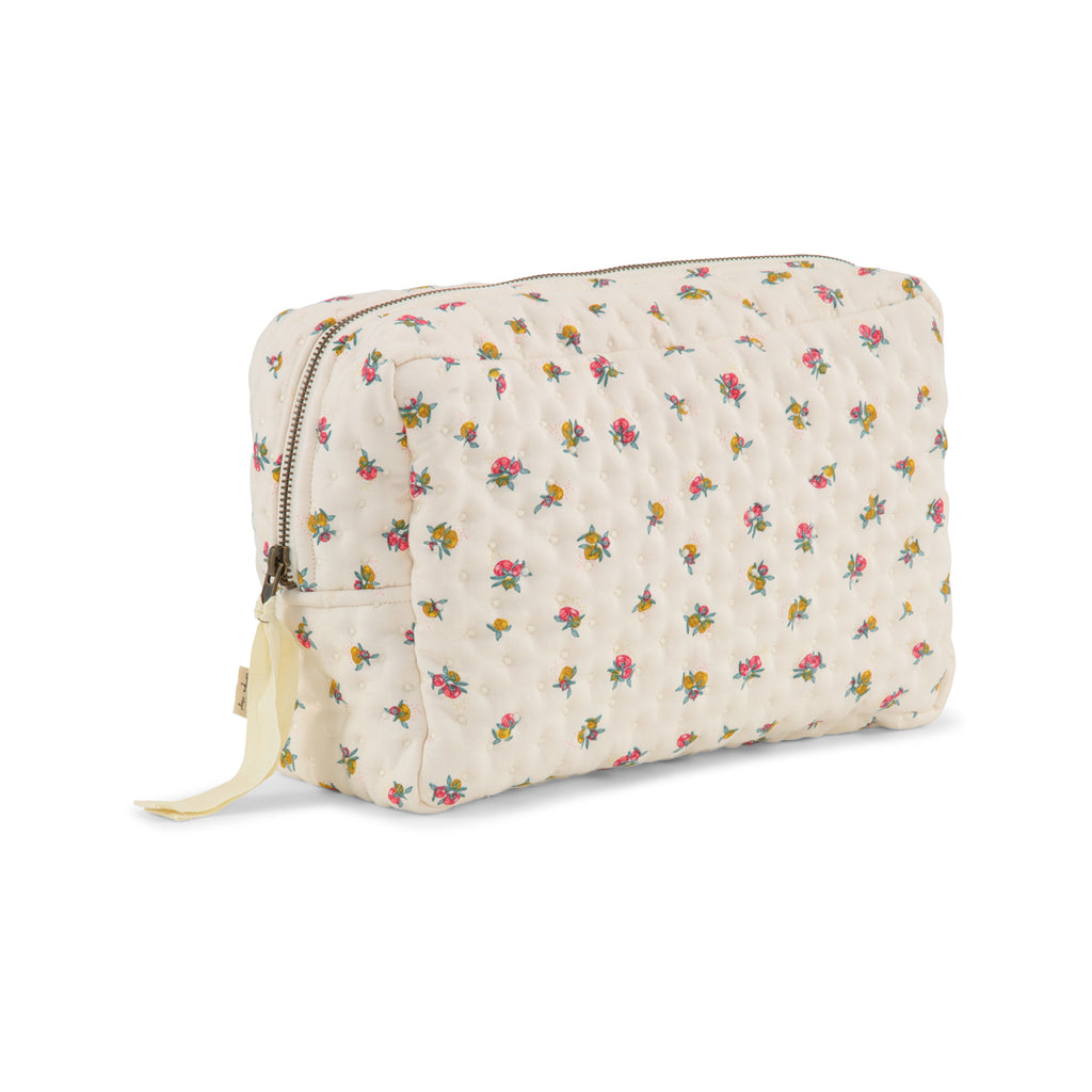 ORGANIC COTTON LARGE TOILETRY BAG Peonia