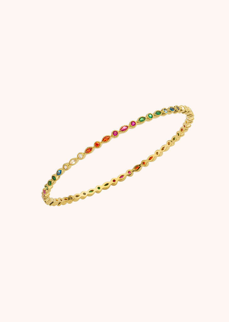 RAINBOW INFINITY BRACELET 24-carat fine gold plating