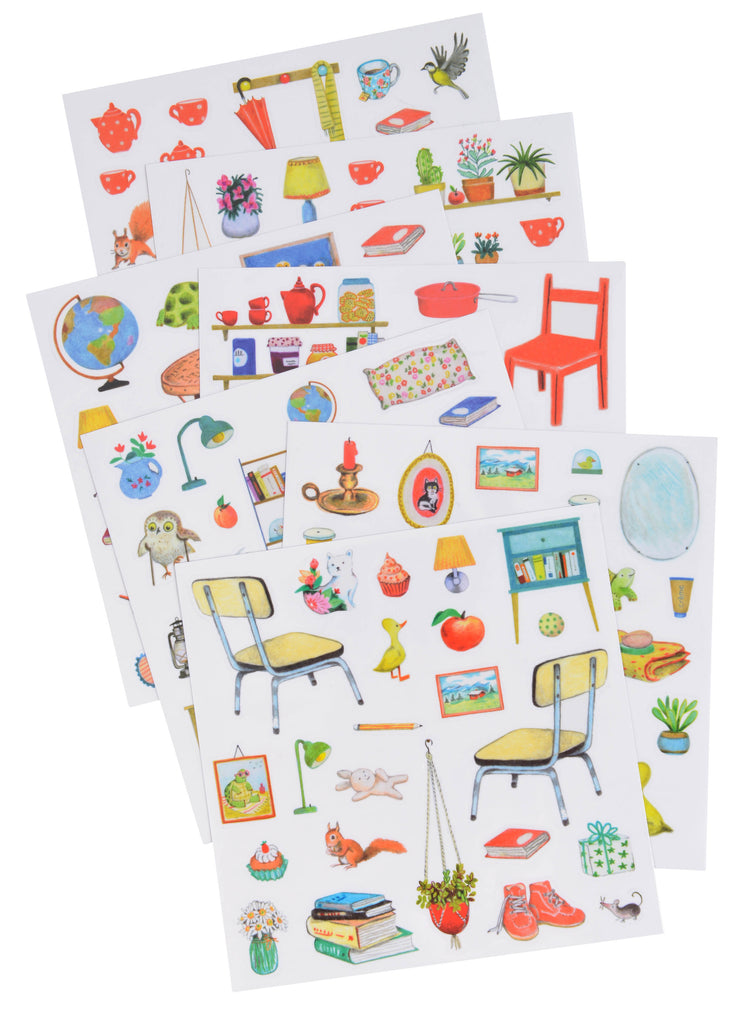 COLORING BOOK AND STICKERS "LA GRANDE FAMILLE"