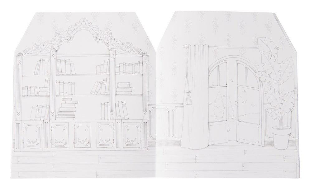 COLORING BOOK AND STICKERS "IL ETAIT UNE FOIS"