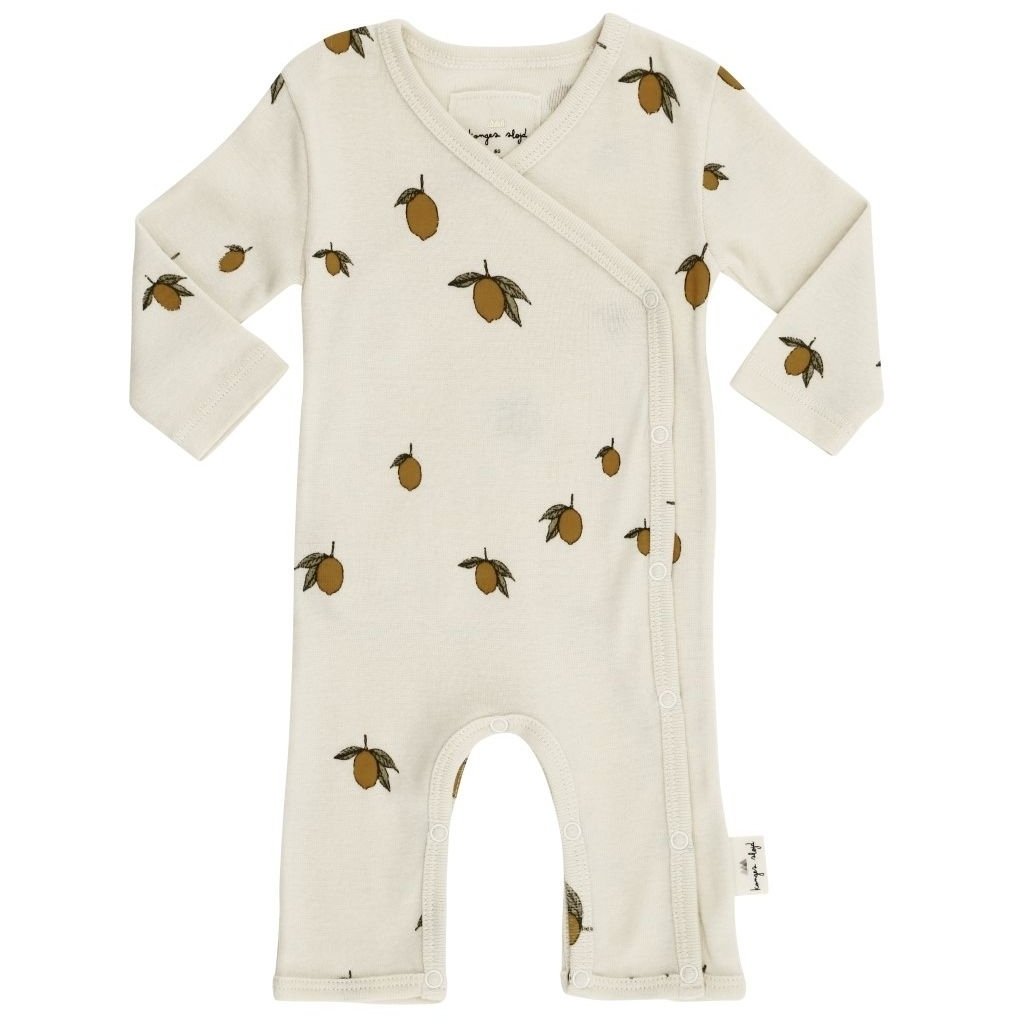 ORGANIC COTTON NEWBORN ONESIE Lemon