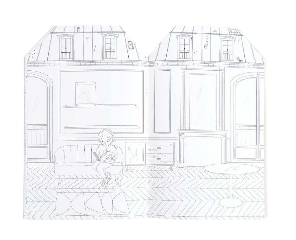 COLORING BOOK AND STICKERS "LES PARISIENNES"