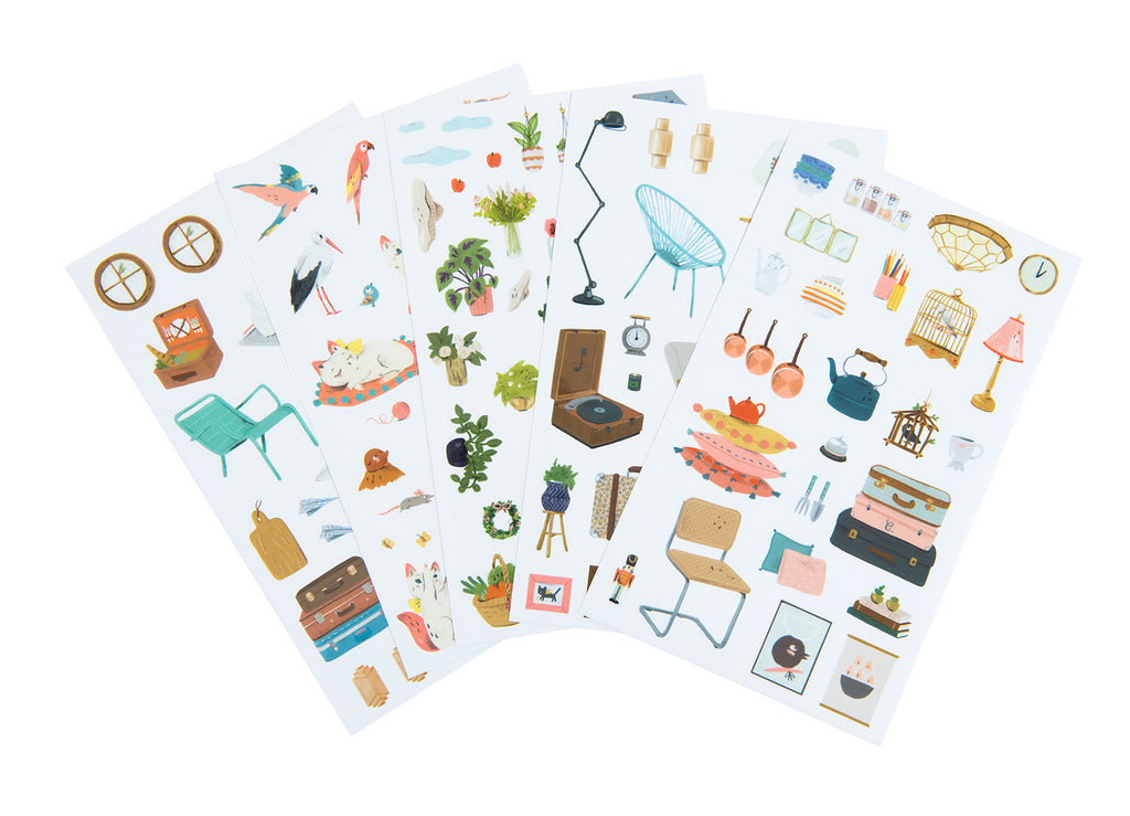 COLORING BOOK AND STICKERS "LES PARISIENNES"
