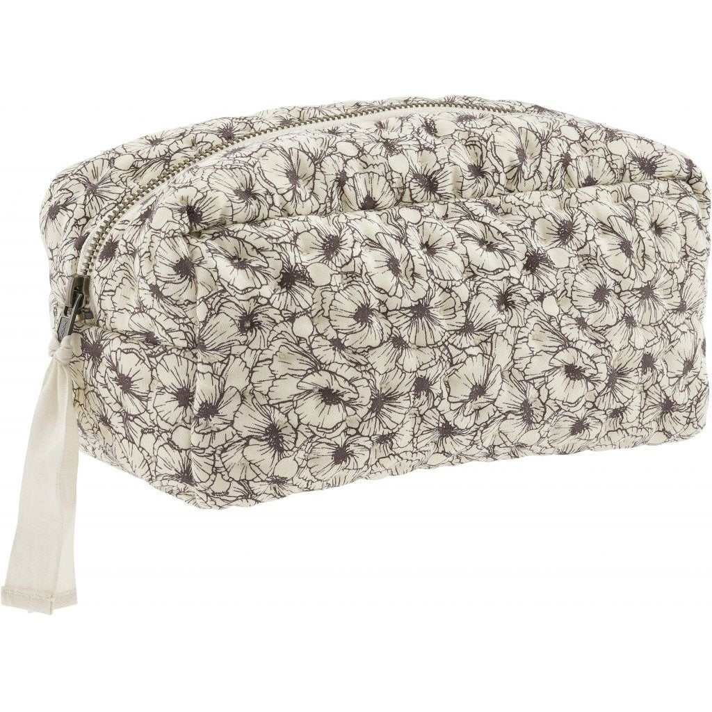 ORGANIC COTTON QUILTED TOILETRY BAG Magnolia