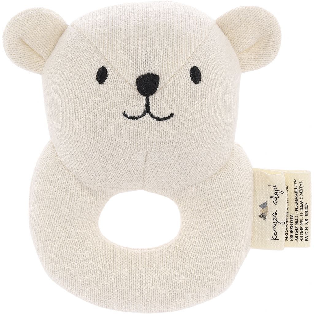 ORGANIC COTTON BEAR MINI RATTLE