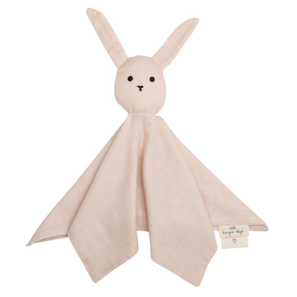 ORGANIC COTTON SLEEPY RABBIT COMFORTER Light rose