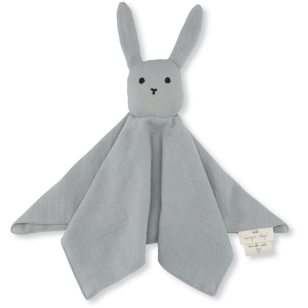 ORGANIC COTTON SLEEPY RABBIT COMFORTER French blue